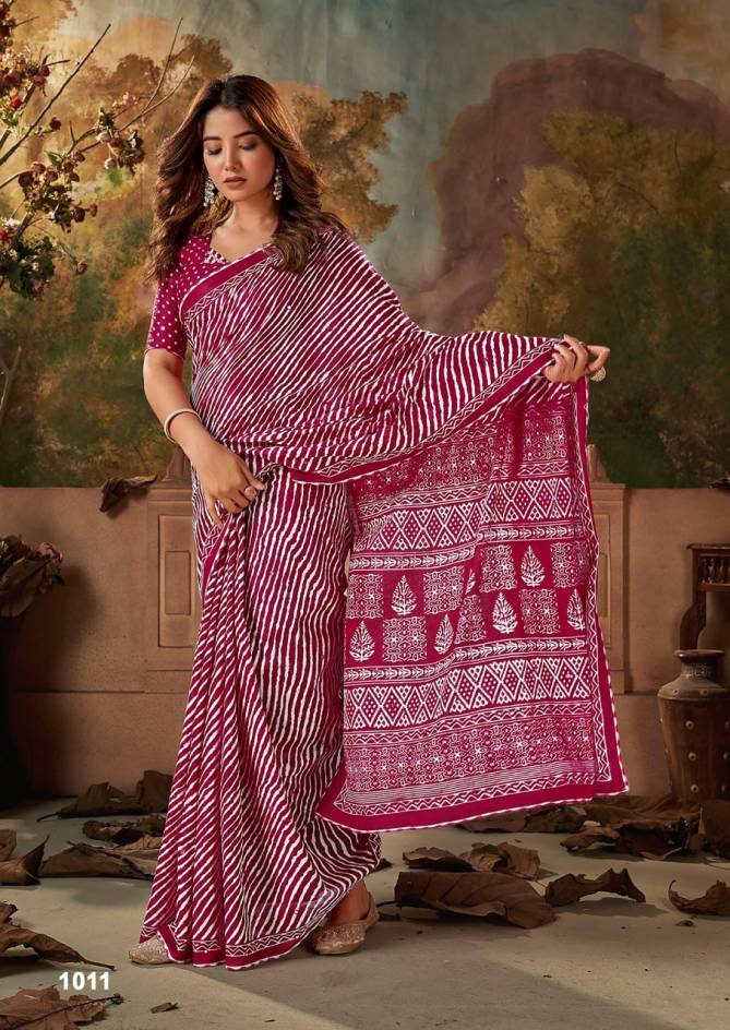 Ikkat Special Woven Daily Wear Mulmul Cotton Sarees Wholesale Price In Surat